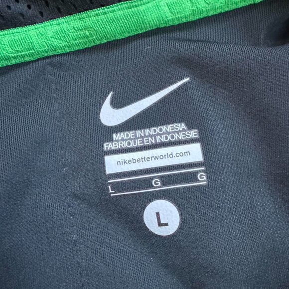 Nike Black Silver OREGON DUCKS Velocity Fly Jacket Men's Large Used - Picture 2 of 14